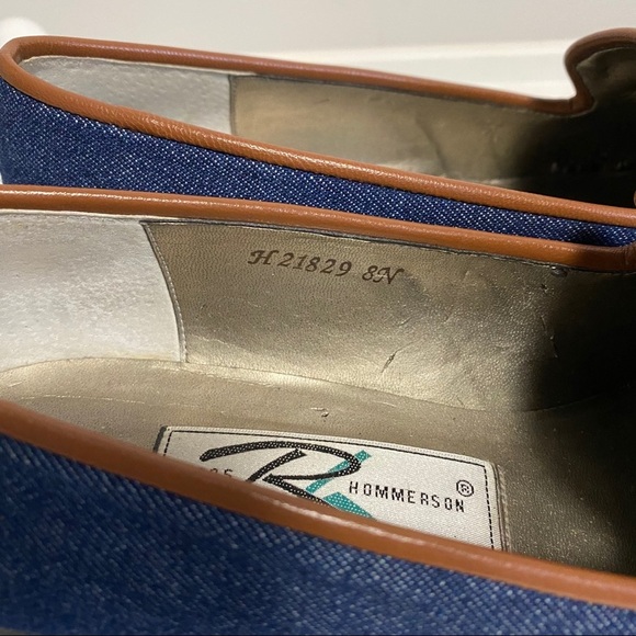Ross Hommerson vintage Denim flag loafers size 8N - Picture 7 of 8
